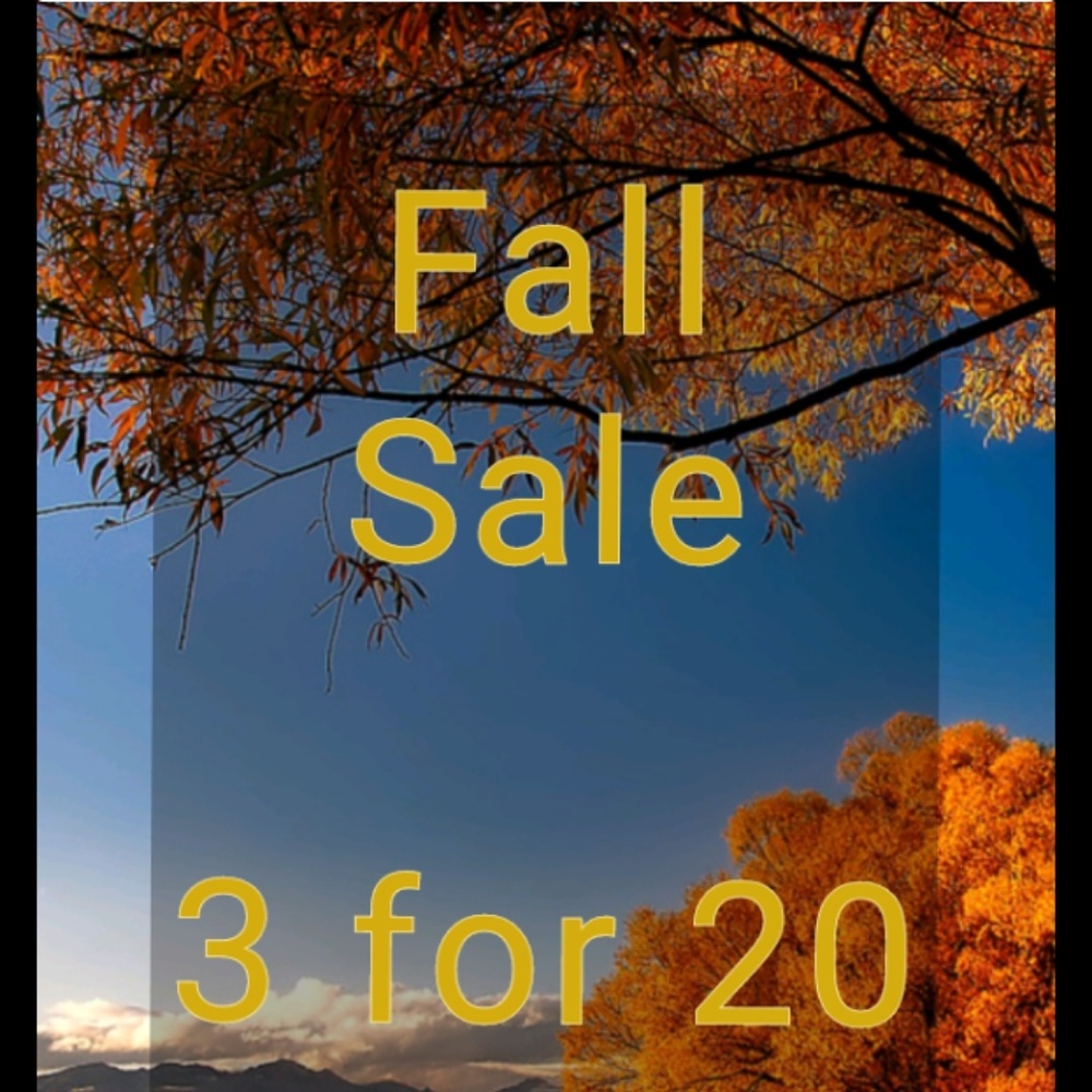 Bundle any item with a 🍁 3 for 20